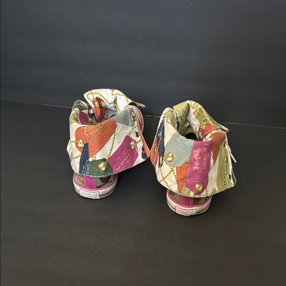 Coach Bonney Multicolor High-Top Sneakers View 4